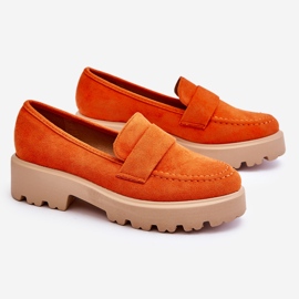 Vinceza Mocassins Corrin Classiques En Daim Mocassins Orange 8
