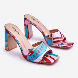 FS1 Chaussons Talons Motifs Femme Bleu Adelise beige rouge rose 1 FS1 Chaussons Talons Motifs Femme Bleu Adelise beige rouge rose 1