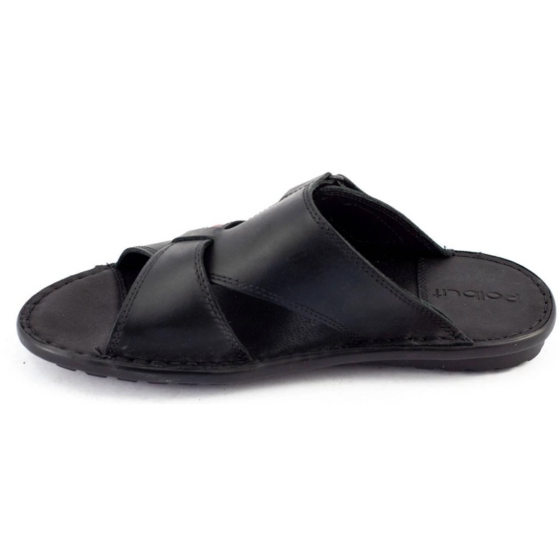 Polbut Chaussons homme SA05 noirs le noir 2