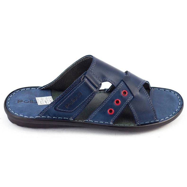 Polbut Chaussons homme SA05 bleu marine 1