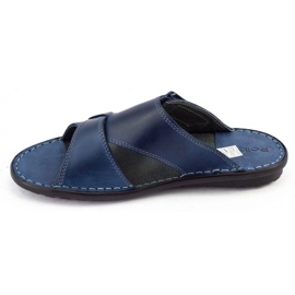 Polbut Chaussons homme SA05 bleu marine 2