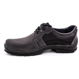 Polbut Chaussures en cuir pour hommes grises K19 1 Polbut Chaussures en cuir pour hommes grises K19 1
