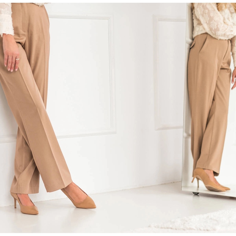 Marco Shoes Escarpins en cuir nappa beige 1 Marco Shoes Escarpins en cuir nappa beige 1