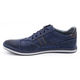 Polbut 1801 chaussures décontractées bleu marine pour hommes 1