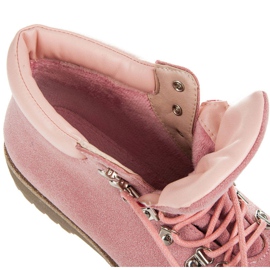 Vices New Collection Trappeurs en suède rose 5