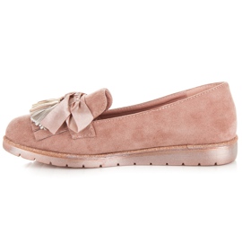 Seastar Mocassins en daim rose 3