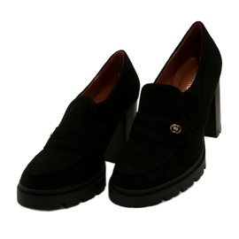 Evento Mocassins à la mode sur la plate-forme et la barre noire 3