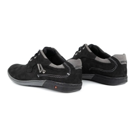 KOMODO Chaussures décontractées en cuir pour hommes 861L noir le noir 6