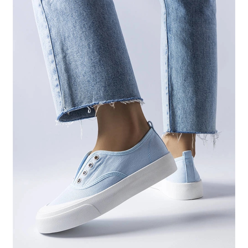 Baskets à enfiler bleues de Rabican 1 Baskets à enfiler bleues de Rabican 1