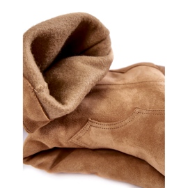 Lewski Shoes Santiags Femme Daim Lewski 3094/F Beige Foncé 3