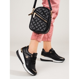 Baskets femme Shelovet noires 2