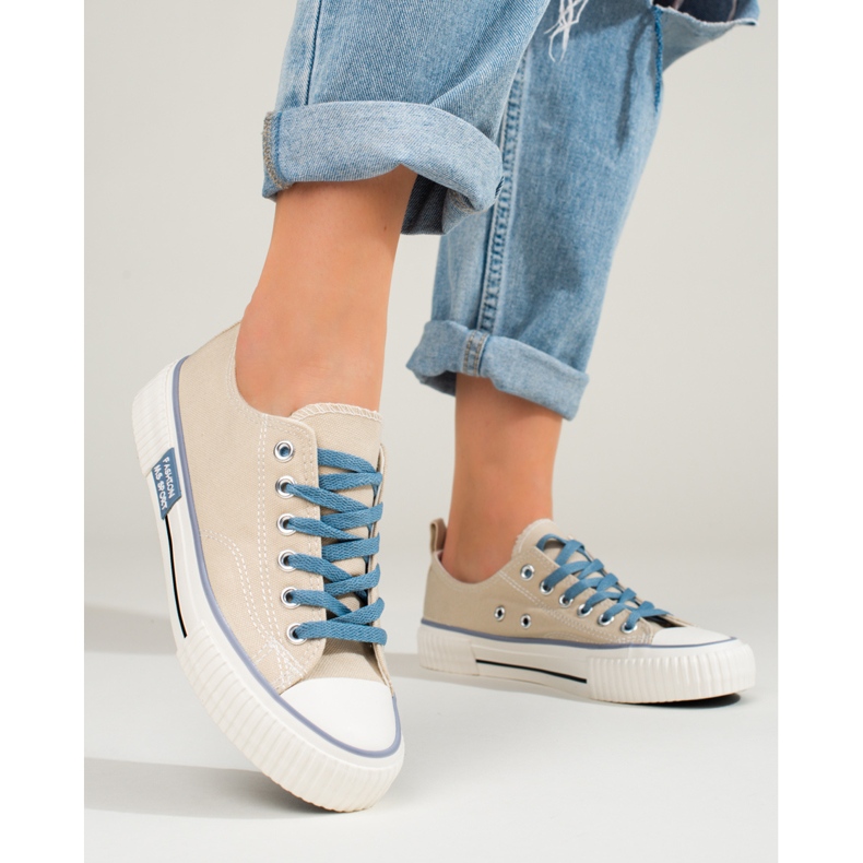 Baskets Shelovet beiges pour femmes 1