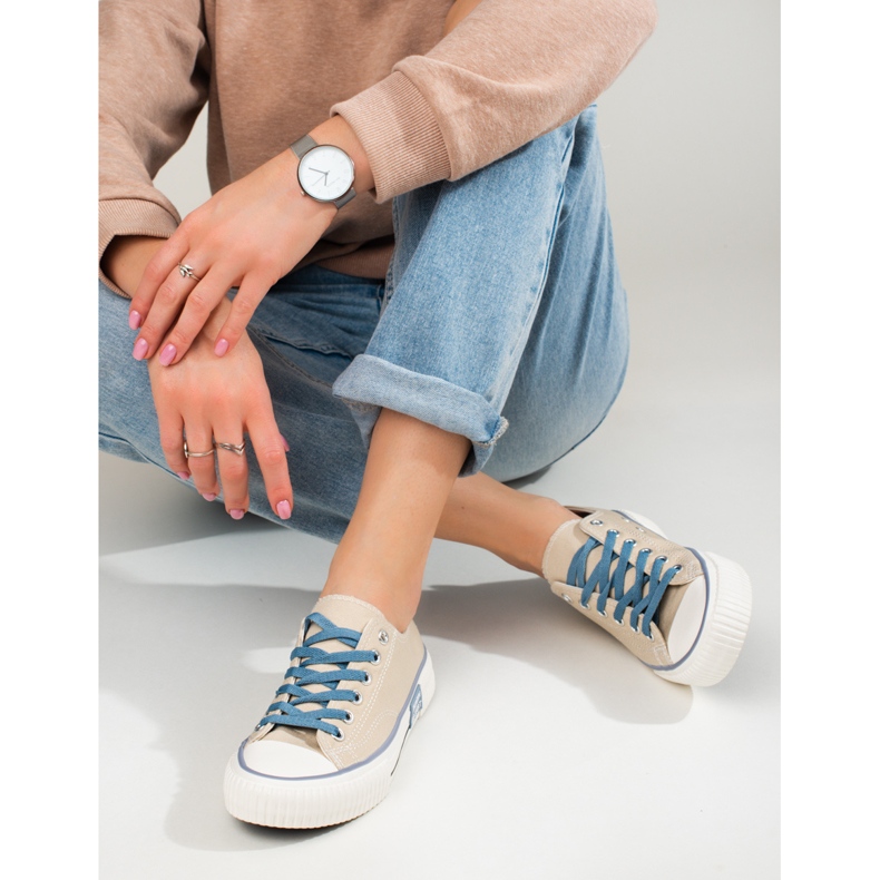 Baskets Shelovet beiges pour femmes 2