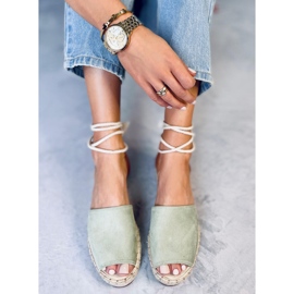 Espadrilles aigue-marine femme LL908 Vert 5