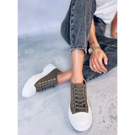 Baskets femme vertes LA122 Vert 4