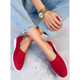 Ballerines chaussettes rouges IC05 Rouge 4