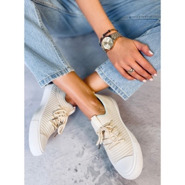 BM Baskets chaussettes femme Bruni LT.BEIGE 2