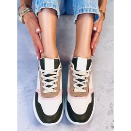 BM Baskets compensées roses Kelsi 1
