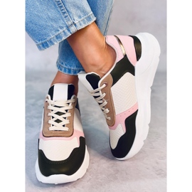 BM Baskets compensées roses Kelsi 5