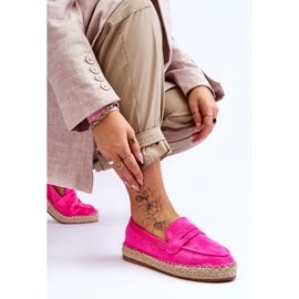 FI1 Espadrilles Femme Daim Fuchsia Keyla rose 4
