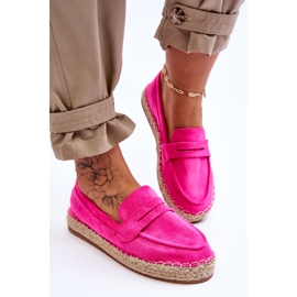 FI1 Espadrilles Femme Daim Fuchsia Keyla rose 3