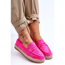 FI1 Espadrilles Femme Daim Fuchsia Keyla rose 6
