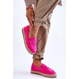 FI1 Espadrilles Femme Daim Fuchsia Keyla rose 7