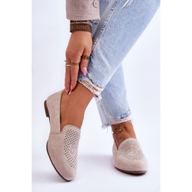 S.Barski Mocassins Confortables Daim Beige Giovana 2