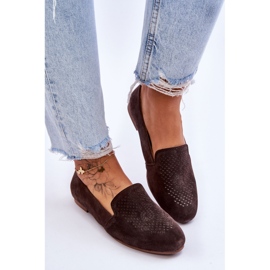 S.Barski Mocassins Confortables Daim Marron Giovana brun 4