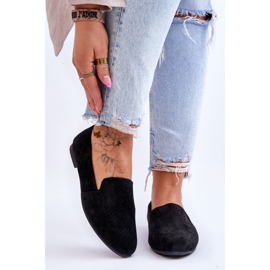 S.Barski Mocassins Confortables Daim Noir Giovana 1