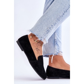 S.Barski Mocassins Confortables Daim Noir Giovana le noir 4