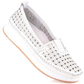 Chaussures femme ajourées à élastique blanc T.Sokolski VU85LAS 1