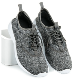 Chaussures de sport textiles gris 2 Chaussures de sport textiles gris 2