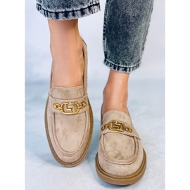 BM Berian Mocassins en daim Kaki beige 5
