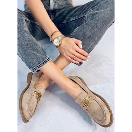 BM Berian Mocassins en daim Kaki beige 3