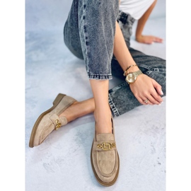 BM Berian Mocassins en daim Kaki beige 4
