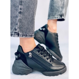 BM Baskets compensées noires Helser le noir 3