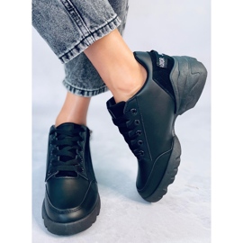 BM Baskets compensées noires Helser le noir 2