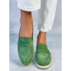 Mocassins en daim vert Blum 2