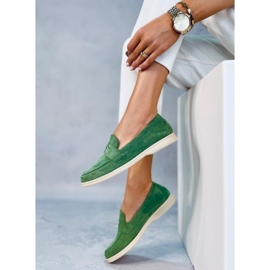 Mocassins en daim vert Blum 4