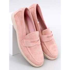 Blum Mocassins en daim rose 1