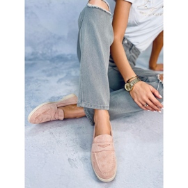 Blum Mocassins en daim rose 5
