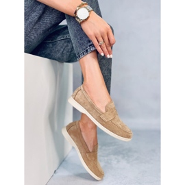 BM Blum Mocassins en daim Beige 3