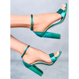 Sandales à talons vert Ranae 4