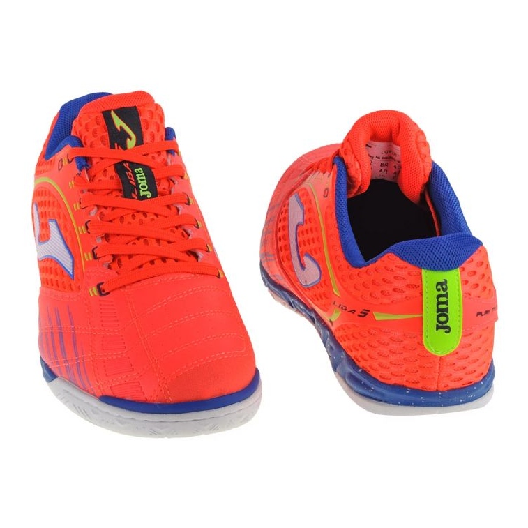 Chaussures de foot Joma Liga-5 2207 In M LIGW2207IN orange oranges et rouges 1