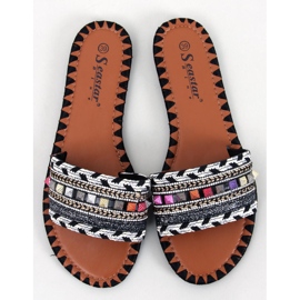 Babouches Marrakesh noires Maroc 1