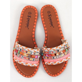 Chaussons Maroc Orange Marrakech 1 Chaussons Maroc Orange Marrakech 1