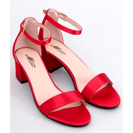 Sandales à talons bas Clarence Red rouge 1