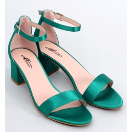 Sandales à talons bas de Clarence Green vert 1