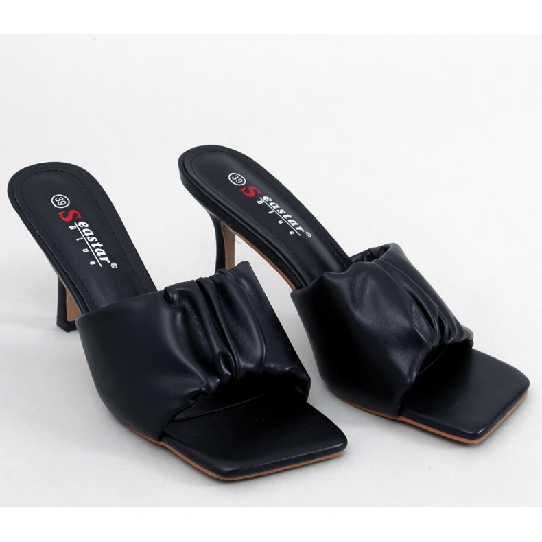Seastar Devon Sandales noires à talon aiguille 1